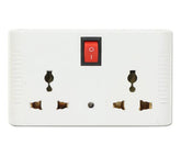 Digiway 4 Way Universal Sockets Power Plug with Rocker Switch, Safety Design and LED Indicator Multitasking Extension to Power Multiple Devices at Once