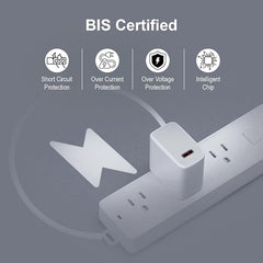 DIGIWAY MYZK USB Wall Charger, 12W 2.4A Fast Charging Adapter, BIS Certified, Single Port, White