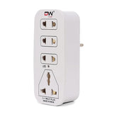Digiway 3 + 1 Multiplug with LED Indicator, 4 Universal sockets, (Beige_Pack of 1)
