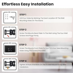 Heavy Duty TV Wall Mount Stand for 14 to 42 Inch LED/HD/Smart TV’s, Full Motion(Left/Right) Universal TV Wall Mount Bracket