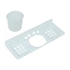 Digiway 4 in 1 Multipurpose White Plastic Unbreakable Soap Dish Tooth Brush/Paste Holder(Size:- 26 cm X 9 cm X 6 cm)-Pack of 1 Brand: Digiway