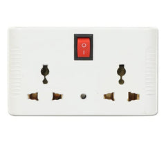 Digiway 4 Way Universal Sockets Power Plug with Rocker Switch, Safety Design and LED Indicator Multitasking Extension to Power Multiple Devices at Once
