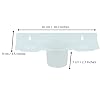 Digiway 4 in 1 Multipurpose White Plastic Unbreakable Soap Dish Tooth Brush/Paste Holder(Size:- 26 cm X 9 cm X 6 cm)-Pack of 1 Brand: Digiway