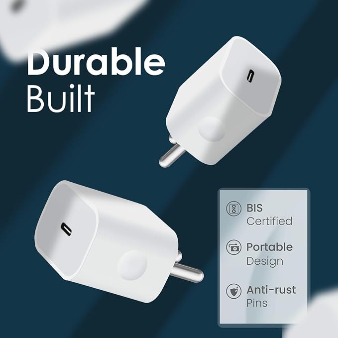 Digiway MYZK 20W Type C Fast Charger PD 3.0 USB C Wall Adapter,Compatible for iPhone 14/14 Plus/14 Pro/14 Pro Max/13/12/12 Pro Max/11/Xs Max/XR/X,AirPods Pr, iPad/iPad mini, and More(White)