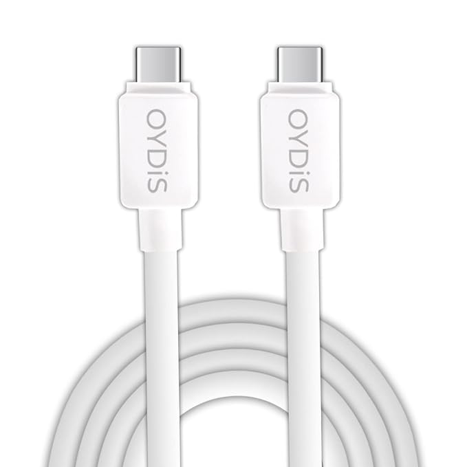 Digiway OYDiS USB Type C to TYPE C Cable, PVC Sync & 3A Quick Charging Cable, 3 Feet (1M), Rapid Data Transmission (White)