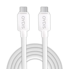 Digiway OYDiS USB Type C to TYPE C Cable, PVC Sync & 3A Quick Charging Cable, 3 Feet (1M), Rapid Data Transmission (White)