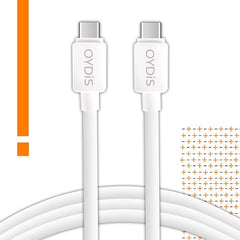 Digiway OYDiS USB Type C to TYPE C Cable, PVC Sync & 3A Quick Charging Cable, 3 Feet (1M), Rapid Data Transmission (White)