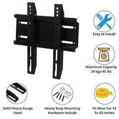 Digiway Universal Fix Wall Mount Stand for 14 inch to 42 inch LCD & LED TV